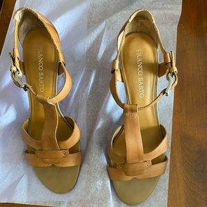 Franco Sarto Tan Leather sandals